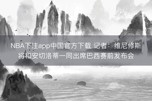 NBA下注app中国官方下载 记者：维尼修斯将和安切洛蒂一同出席巴西赛前发布会