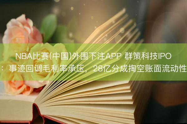 NBA比赛(中国)外围下注APP 群策科技IPO：事迹回调毛利率承压，28亿分成掏空账面流动性
